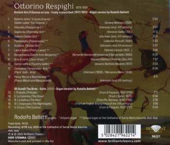 CD Ottorino Respighi: Ancient Airs & Dances, Suite "The Birds" (Transcriptions For Organ) 457590