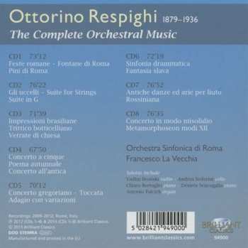 8CD/Box Set Ottorino Respighi: The Complete Orchestral Music 329463