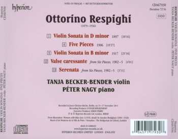 CD Ottorino Respighi: Violin Sonatas - Five Pieces For Violin And Piano 348939
