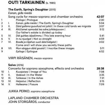 CD Outi Tarkiainen: The Earth, Spring's Daughter | Saivo 403471