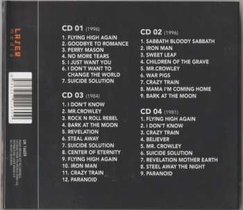 4CD Ozzy Osbourne: In The Beginning (Legendary Radio Broadcast Recordings) 390508