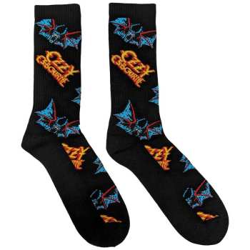 Merch Ozzy Osbourne: Ozzy Osbourne Unisex Ankle Socks: Logos & Bats (uk Size 7 - 11) 42 - 47