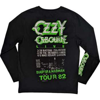 Merch Ozzy Osbourne: Ozzy Osbourne Unisex Long Sleeve T-shirt: Madman Loose (back & Sleeve Print) (x-large) XL