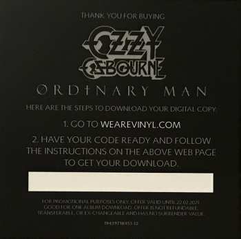 LP Ozzy Osbourne: Ordinary Man DLX | CLR 26636
