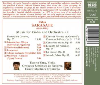 CD Pablo De Sarasate: Music For Violin And Orchestra • 2 294526