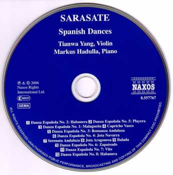 CD Pablo De Sarasate: Spanish Dances • Serenata Andaluza • Balada 318626