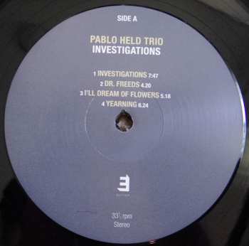 LP Pablo Held Trio: Investigations 154421