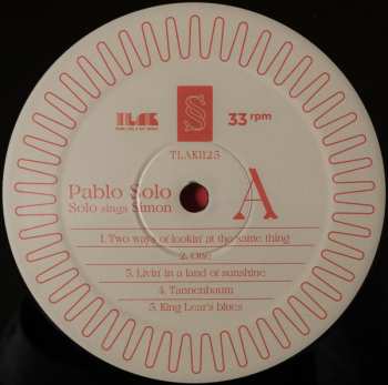 LP Pablo Solo: Solo Sings Simon 283314