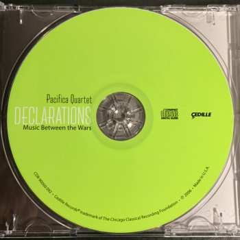 CD Pacifica Quartet: Declarations - Music Between The Wars - Quartets By Paul Hindemith, Leos Janacek And Ruth Crawford Seeger 189283