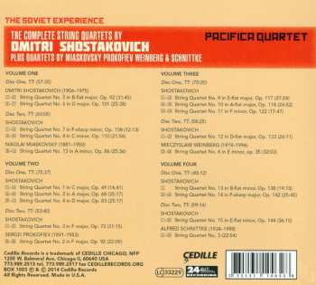 8CD/Box Set Pacifica Quartet: The Soviet Experience: The Complete String Quartets Of Dmitri Shostakovich Plus Quartets by Miaskovsky Prokofiev Weinberg & Schnittke 306715