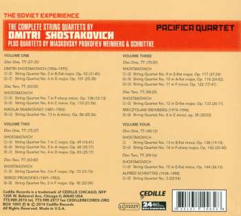 8CD/Zestaw pudełkowy Sergei Prokofiev: The Soviet Experience: The Complete String Quartets Of Dmitri Shostakovich Plus Quartets by Miaskovsky Prokofiev Weinberg & Schnittke