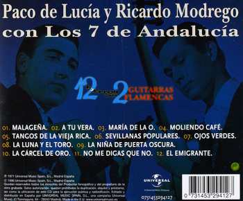 CD Paco De Lucía: 12 Éxitos Para 2 Guitarras Flamencas 376635