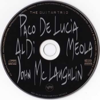 CD Paco De Lucía: The Guitar Trio 15139