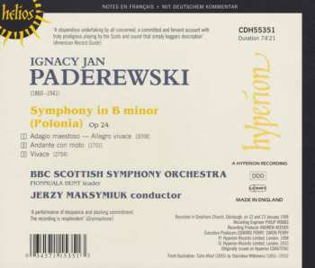 CD Ignacy Jan Paderewski: Symphony In B Minor (Polonia) 475420