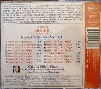 CD Padre Antonio Soler: Keyboard Sonatas Nos. 1-15 318220