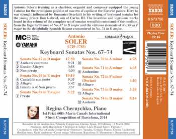 CD Padre Antonio Soler: Keyboards Sonatas No. 67-74 322989