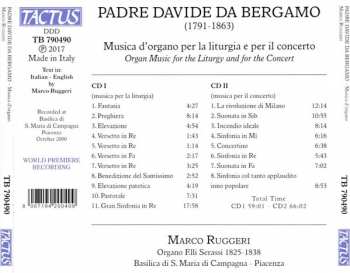 2CD Padre Davide da Bergamo: Musica D'organo Per la Liturgia E Per Il Concerto 152173
