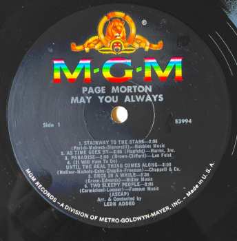 LP Page Morton Black: May You Always 526713