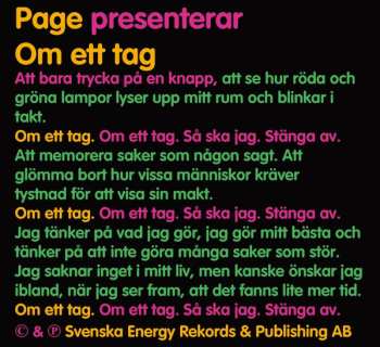 Album Page: Om Ett Tag