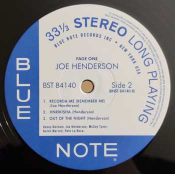 LP Joe Henderson: Page One 27249