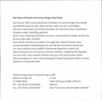 2CD Palast Orchester Mit Seinem Sänger Max Raabe: Die Größten Erfolge 407556