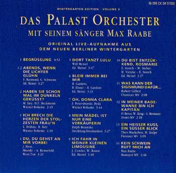 CD Palast Orchester Mit Seinem Sänger Max Raabe: Live (Original Live-Aufnahme Aus Dem Neuen Berliner Wintergarten) 516841