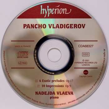 CD Pancho Vladigerov: 6 Exotic Preludes Op 17 / 10 Impressions Op 9 119468