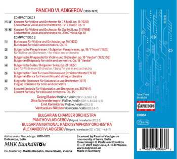 2CD Pancho Vladigerov: Vladigerov: String Concertos 493020