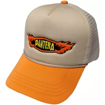 Pantera Unisex Mesh Back Cap: Flames Logo