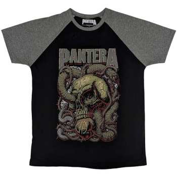 Merch Pantera: Pantera Unisex Raglan T-shirt: Serpent Skull (xx-large) XXL