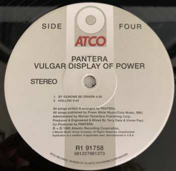 2LP Pantera: Vulgar Display Of Power 438853