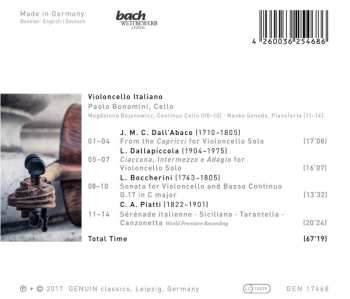CD Paolo Bonomini: Violoncello Italiano 462445