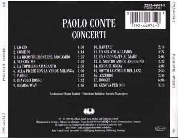 CD Paolo Conte: Concerti 301687
