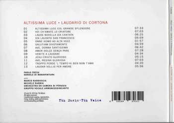 CD Paolo Fresu: Altissima Luce • Laudario Di Cortona 323666