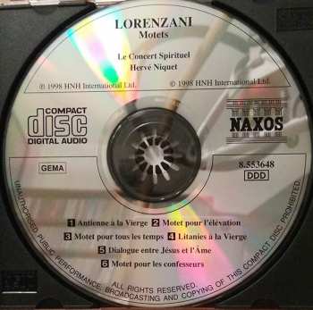 CD Paolo Lorenzani: Motets 417116