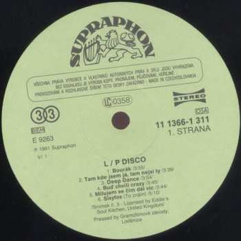 LP Parma Brothers: London / Prague Disco