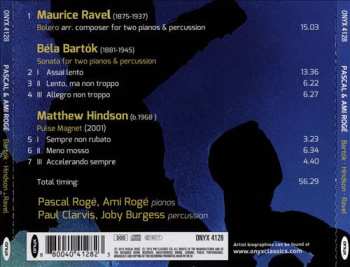 CD Pascal Rogé: Bartók: Sonata for Two Pianos & Percussion 442467