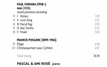 CD Pascal Rogé: Wedding Cake - Music For Piano Duo 329102