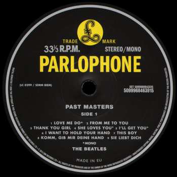 2LP The Beatles: Past Masters 27504