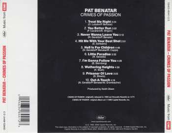 CD Pat Benatar: Crimes Of Passion