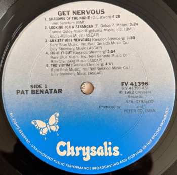 LP Pat Benatar: Get Nervous