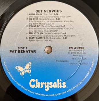 LP Pat Benatar: Get Nervous