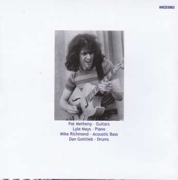 CD Pat Metheny: Boston Jazz Workshop, September 1976 476469