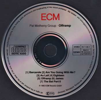 CD Pat Metheny Group: Offramp 120402
