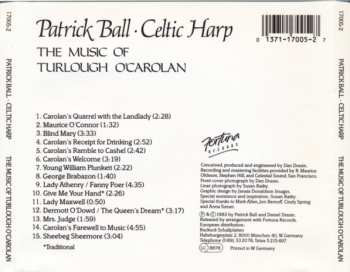 CD Patrick Ball: Celtic Harp: The Music Of Turlough O'Carolan 117769