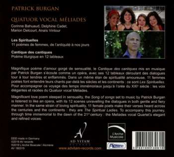 CD Patrick Burgan: Les Spirituelles / Cantique Des Cantiques 270632