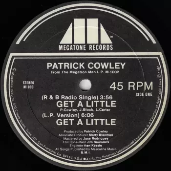 Patrick Cowley: Get A Little