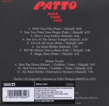 CD Patto: Hold Your Fire 514820