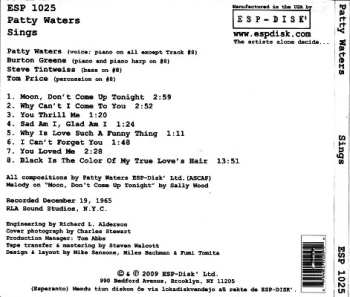 CD Patty Waters: Sings
