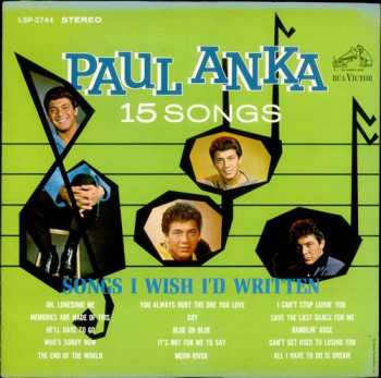 LP Paul Anka: 15 Songs I Wish I'd Written 526709